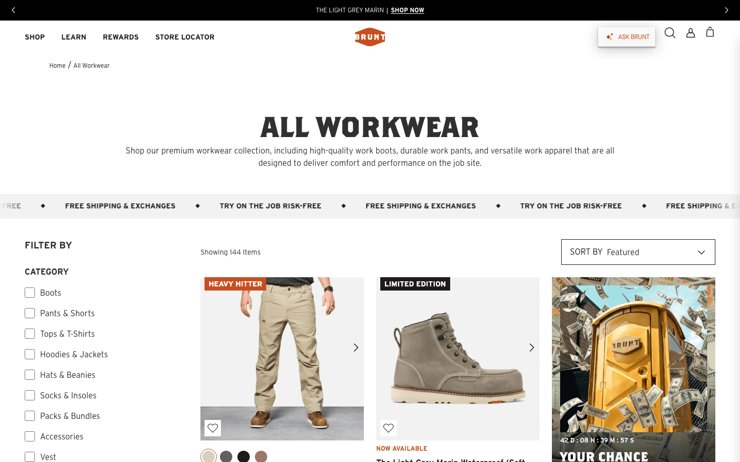 BRUNT Workwear mens workwear collection